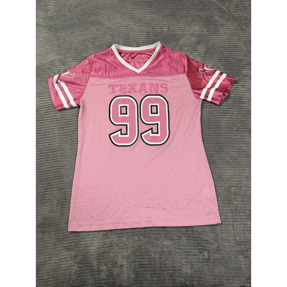 Medium Houston Texans jersey features the number 99, famously worn by J.J. Watt.